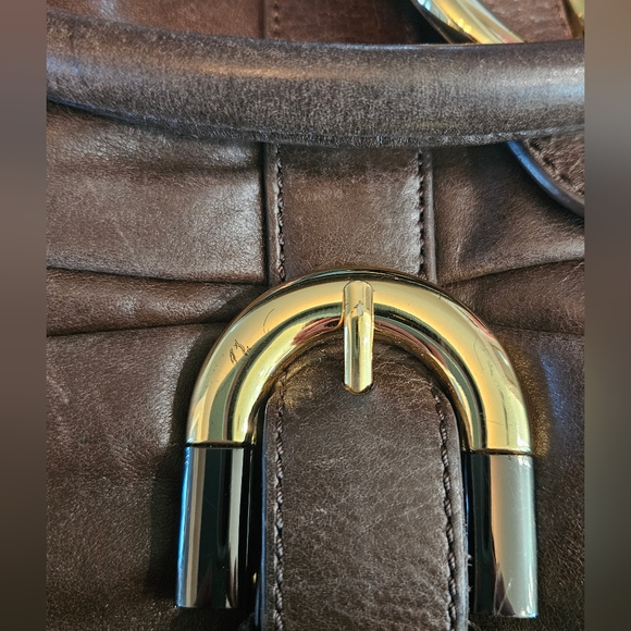 Bagdley Mischka Brown Hobo Handbag / Purse Soft Leather Adjustable Strap - Picture 4 of 15